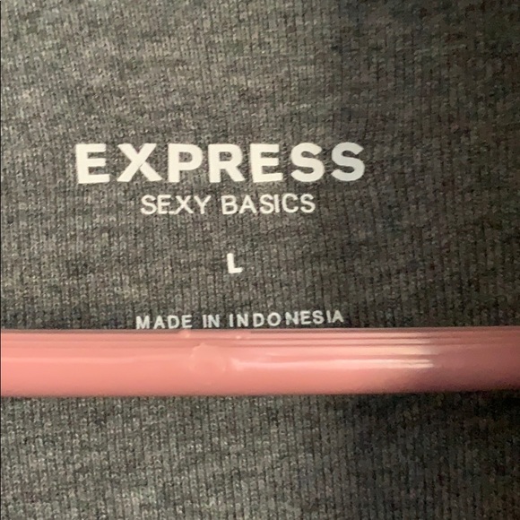 Express Sexy Basics Short Sleeve Cowl Neck Top - Picture 2 of 3